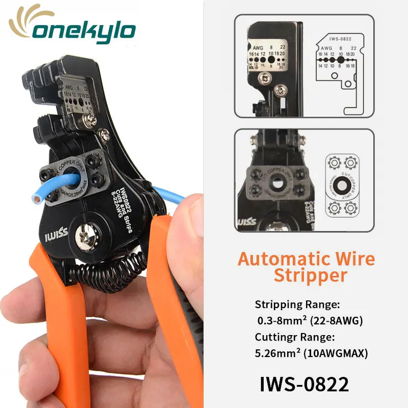 IWS-0822 IWS-0822 многофункциональный инструмент для зачистки проводов ручной зачистки плоскогубцы многофункциональные электрика кусачки IWISS инструмент обжимные плоскогубцы - Цвет: IWS-0822