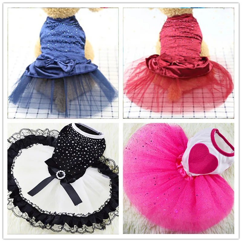 

Sweet Dog Pet Clothes Summer Pet Dog Clothing Diamond Dress for Small Medium Dogs Clothing Cute Puppy Outfit XS-2XL