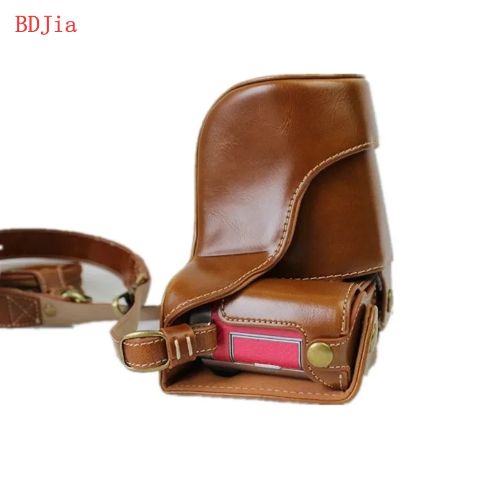 Новый роскошный кожаный чехол для камеры Fujifilm из искусственной кожи с отверстием