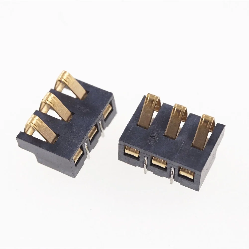 5 шт. 2 мм шаг 3 Pin пружина компрессионный контакт Мужская поверхность крепление