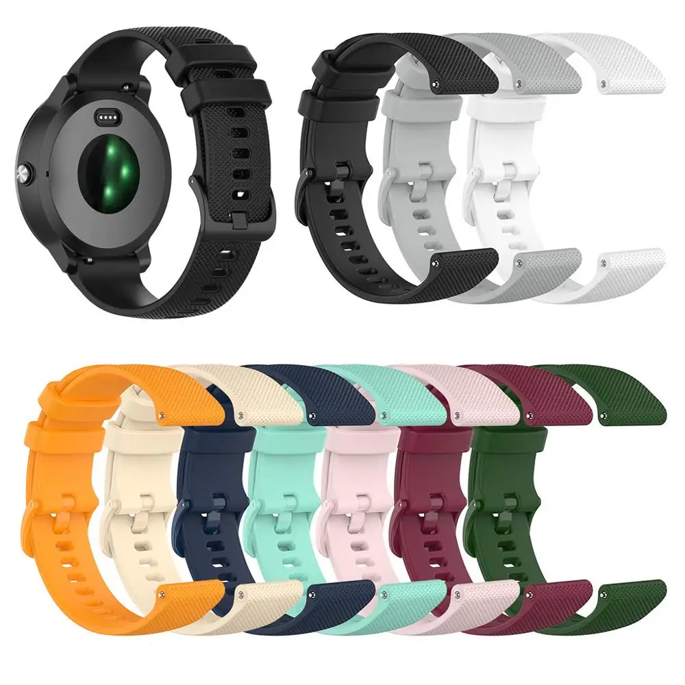 Ремешок для часов мягкий ремешок Garmin Vivoactive 3 силиконовый сменный металлический
