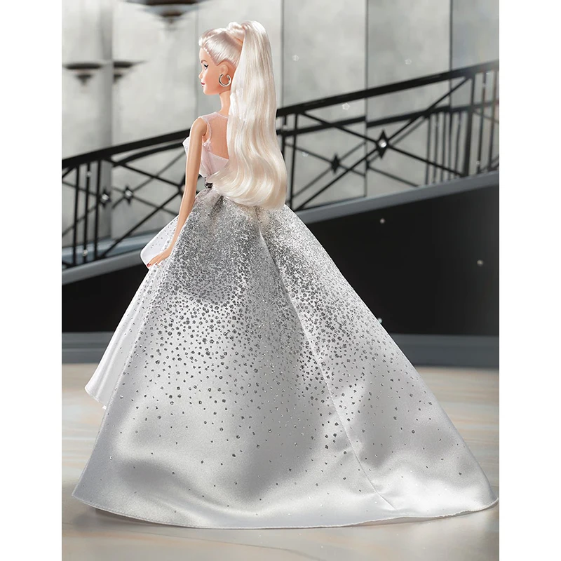 Кукла Барби на годовщину 60-летия черная этикетка праздничная кукла