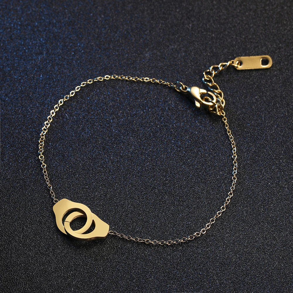 Skyrim Браслеты наручники на руку нержавеющая сталь золото цвет шарм браслет для