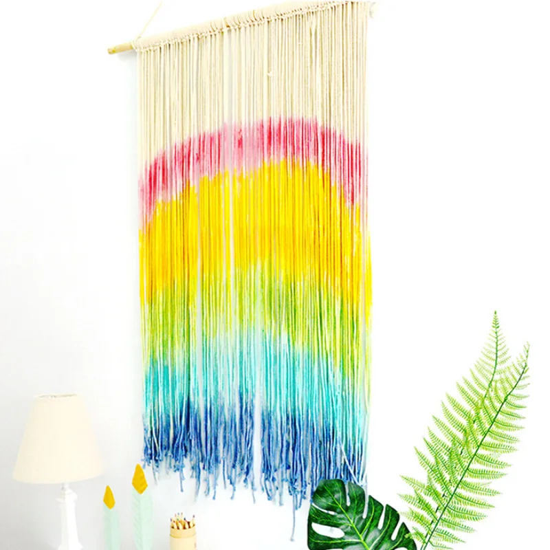 

Bohemia Macrame Wall Hanging Wall Decor Bedroom Decoration Hanging Carpet Room Accessories JPDZS1161