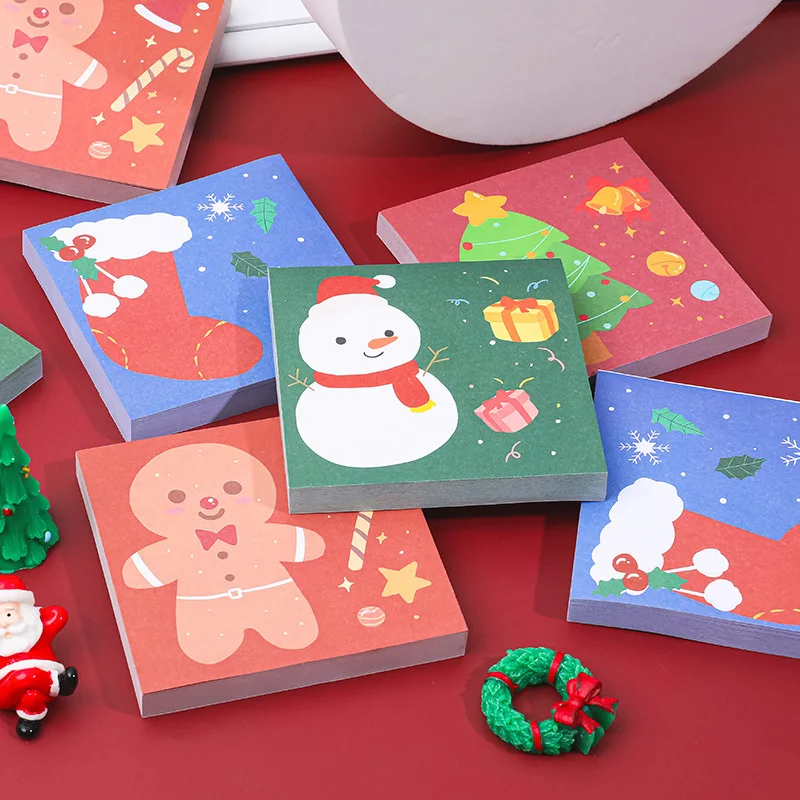 

Christmas Festival Kawaii Cartoon Sticky Notes Can Be Torn N Times To Paste Message Notes Paper Marker Notes Memo Book