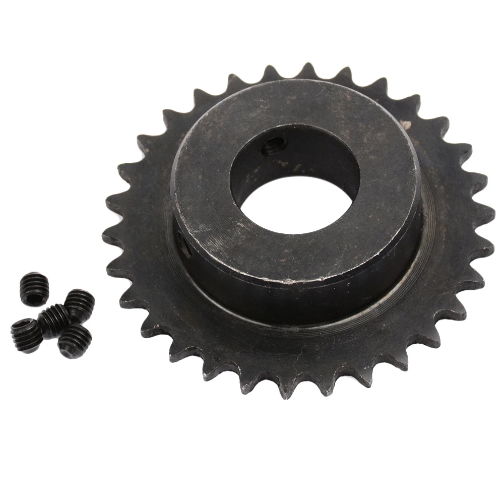 1pc 04C Chain Gear 45# Steel 30 Teeth Industrial Sprocket Wheel With Top Wire Bore 6mm 8mm 10mm 12mm 14mm 15mm 16mm 17mm 18mm