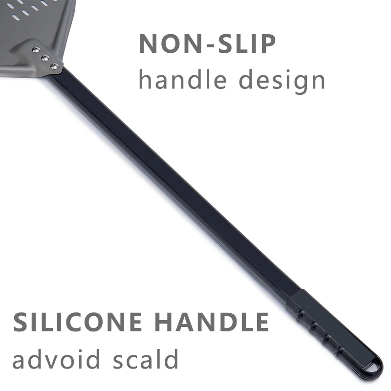 120 см длинная Лопата для пиццы твердая анодированная алюминиевая