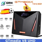 Спутниковый ресивер GRWIBEOU V8 UHD TV Combo DVB S2 T2 кабель H.265 4K Ultra HD встроенный Wi-Fi Cline GT Media Freesat ccam