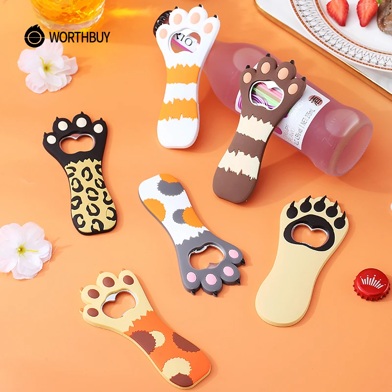 WORTHBUY Милый детский Открыватель для бутылок в виде кошачьей лапы портативная