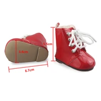 new lovely leather shoes for 43cm baby dolls 17 inch born baby dolls shoes