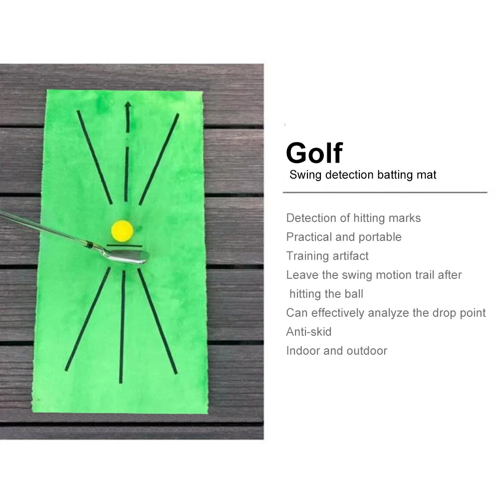 

Training aids Practice mat Golf swing hitting mat Beginner Grass Outdoor Indoor Durable and portable Golf mat