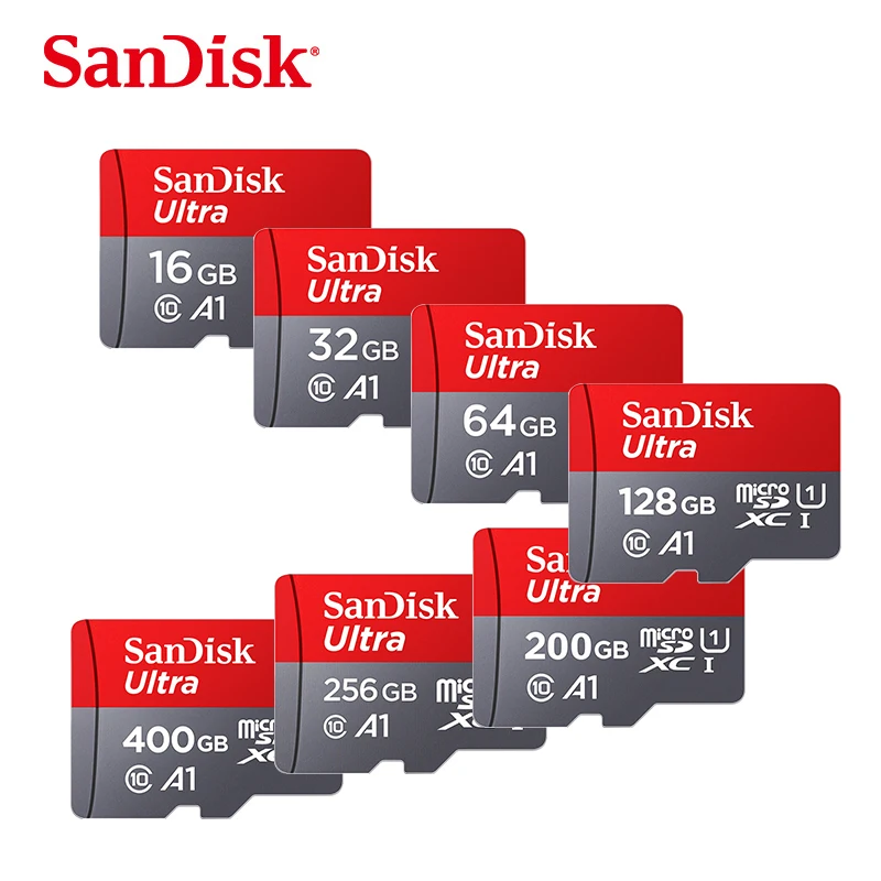 SanDisk карта Micro SD 256 ГБ 200 ГБ 128 Гб 64 Гб SDXC карта памяти 32 Гб 16 Гб SDHC флэш-карта A1 cartao de memoria флеш-накопитель