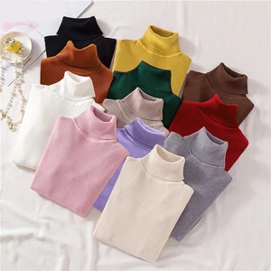 Водолазка женская трикотажная, с длинным рукавом, Осень-зима