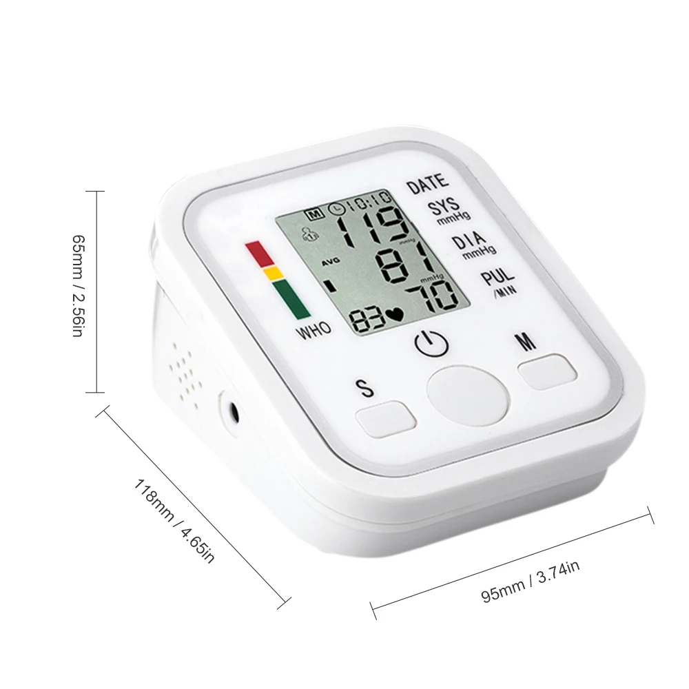 Электронный прибор для измерения артериального давления цифровой мини-тонометр