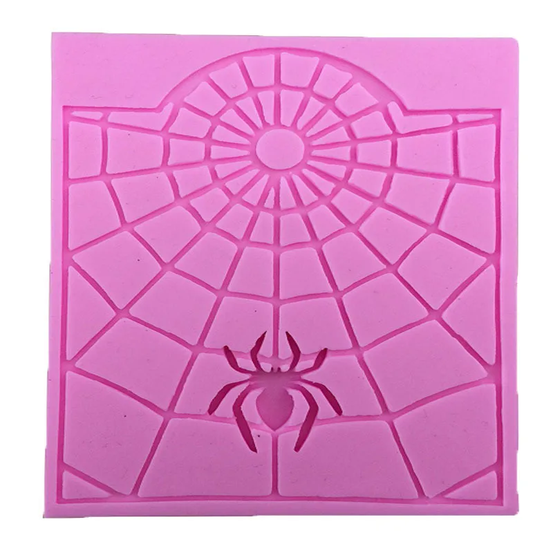 Силиконовая форма для торта лоток льда мультфильм паук веб шоколадный мусс