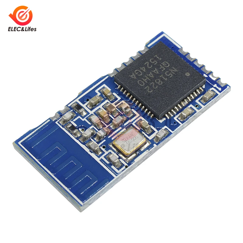 

NRF51822-04 BLE4.0 Беспроводной модуль Bluetooth TTL UART с низким энергопотреблением 3,3 В с антенной на печатной плате для внешнего последовательного порта MCU