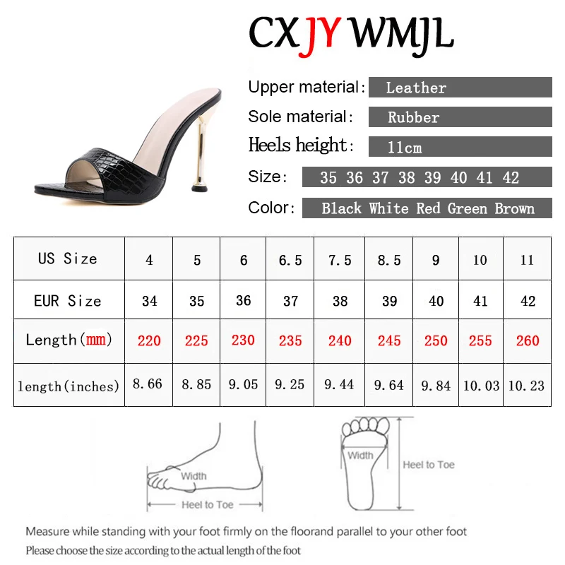 

CXJYWMJL Women Slippers Sexy Pointed Thin Heels Slides Summer Ladies PU Slippers 2021 New British Style Large Size Flip Flops