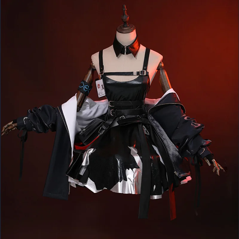 Game! Arknights Surtr Cosplay Costume RHODES ISLAND Gothic Suit Women Dress Coat Halloween Carnival Party Uniforms | Тематическая
