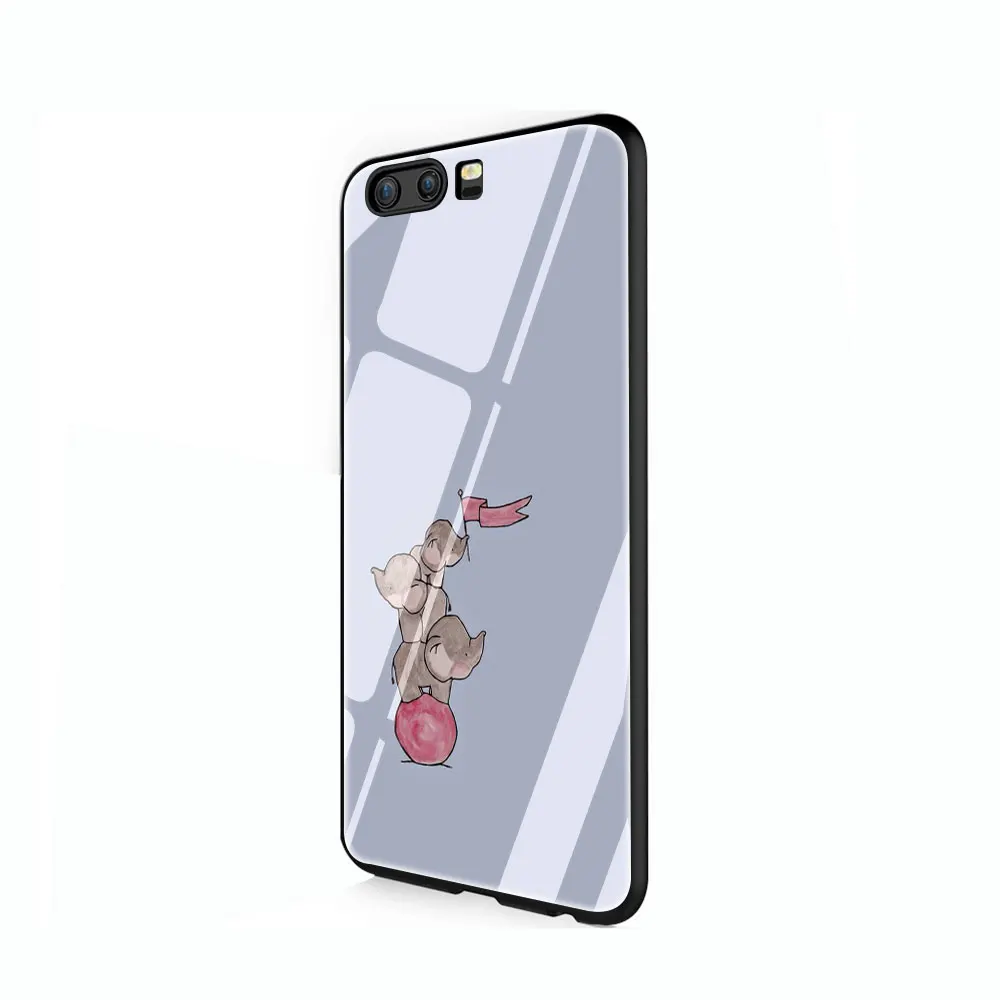 G12 Милый чехол из закаленного стекла Dumbo чехол для Huawei P10 P20 P30 mate 20 Honor 9 10 Lite Pro 7A 8X P Smart - Цвет: G12