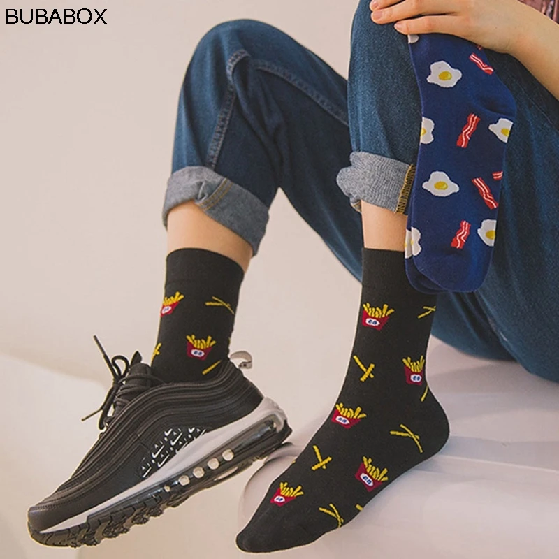 Мужские сумасшедший счастливый носки банан яйцо сосиска еда фанки пиво новинка