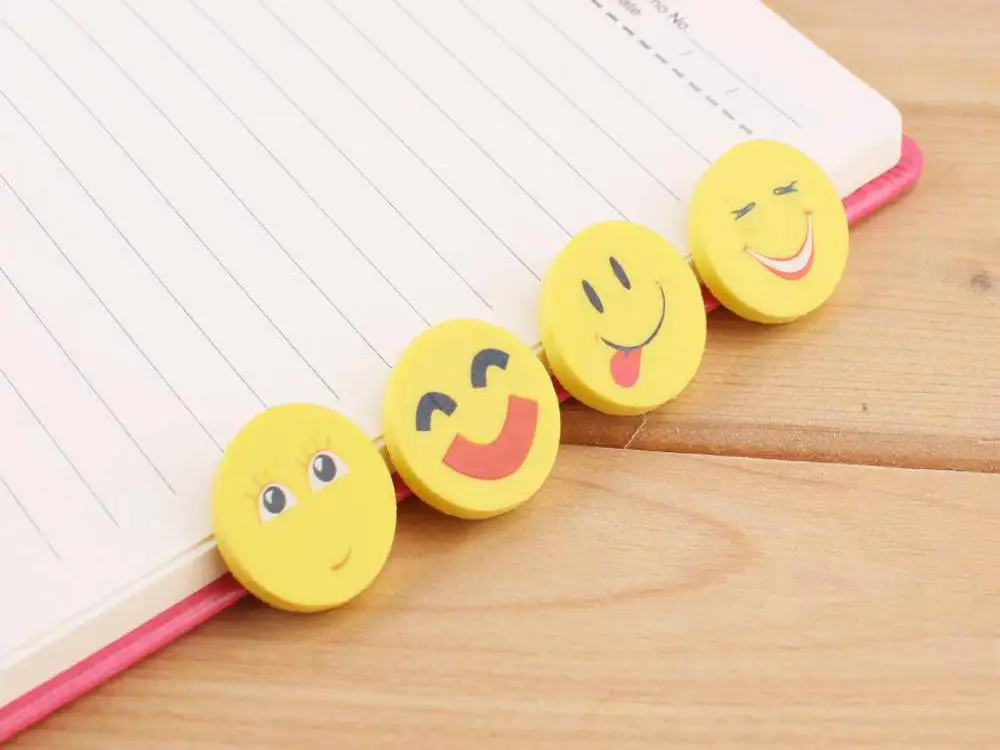 Карандашный ластик милый со смайликом простой ластик-карандаш для студентов |