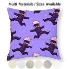 Чехол для подушки из хлопка и льна, с принтом