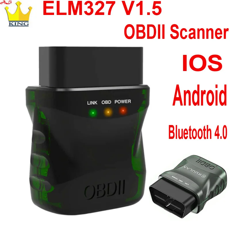 Сканер ELM327 V1.5 OBD2 Bluetooth 4 0 для IOS /Android автомобильный считыватель коды ошибок