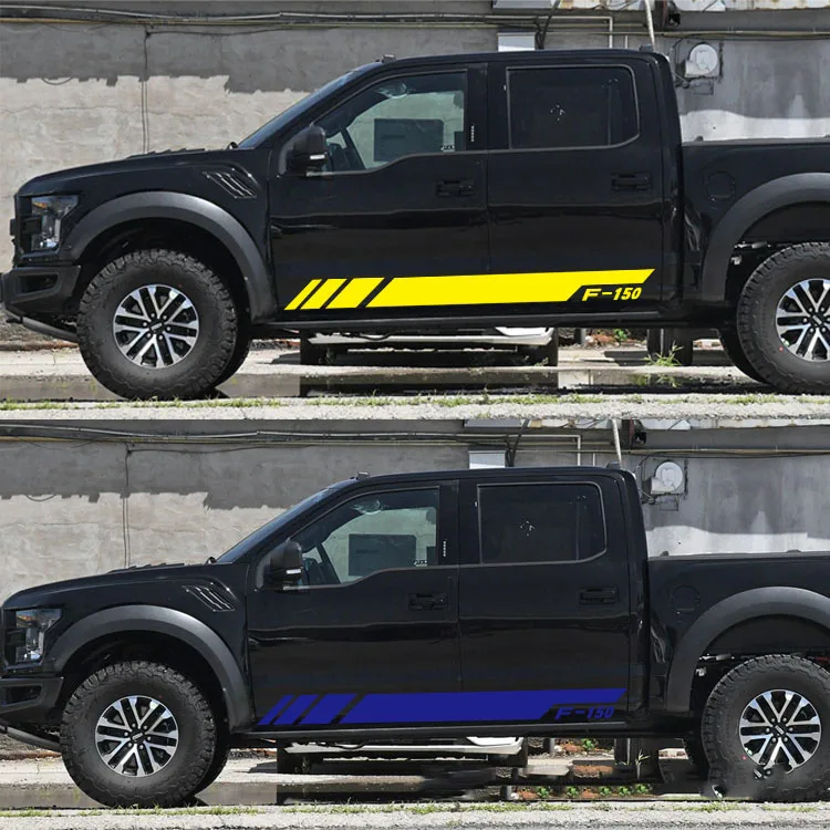 

2PCS Car Modification Sticker Raptor F150 Sideways Vinyl Body Sticker LADA NIVA 4X4 Automobiles Decoration Car Accessories