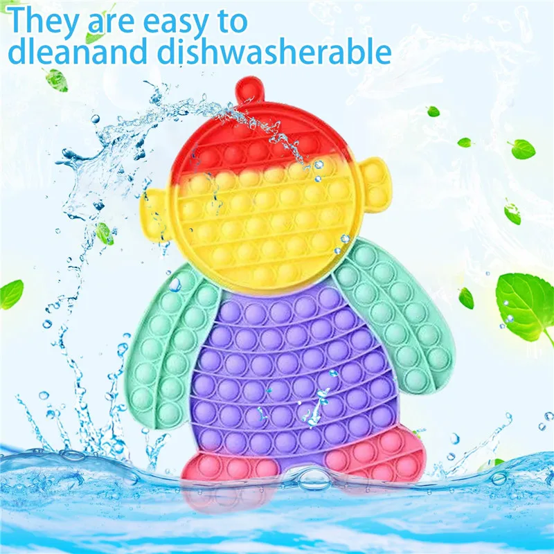 

30cm Popit Rainbow Doggy Baby Fidget Toys Antistress New Push Bubble Pop for Hands Popins Squishy Pops Reliver Stress for Adults