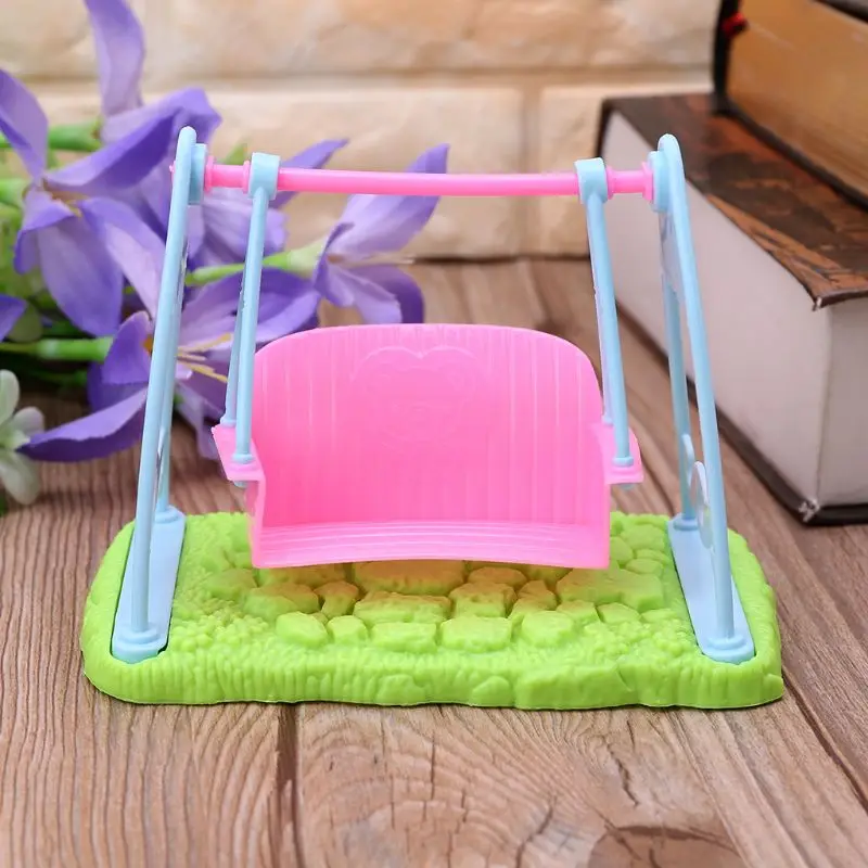 

Cartoon Simulation Swing Balance Kids Girls Toy Dolls Accessories For Children Pretend Play Birthday Gift Game P15C