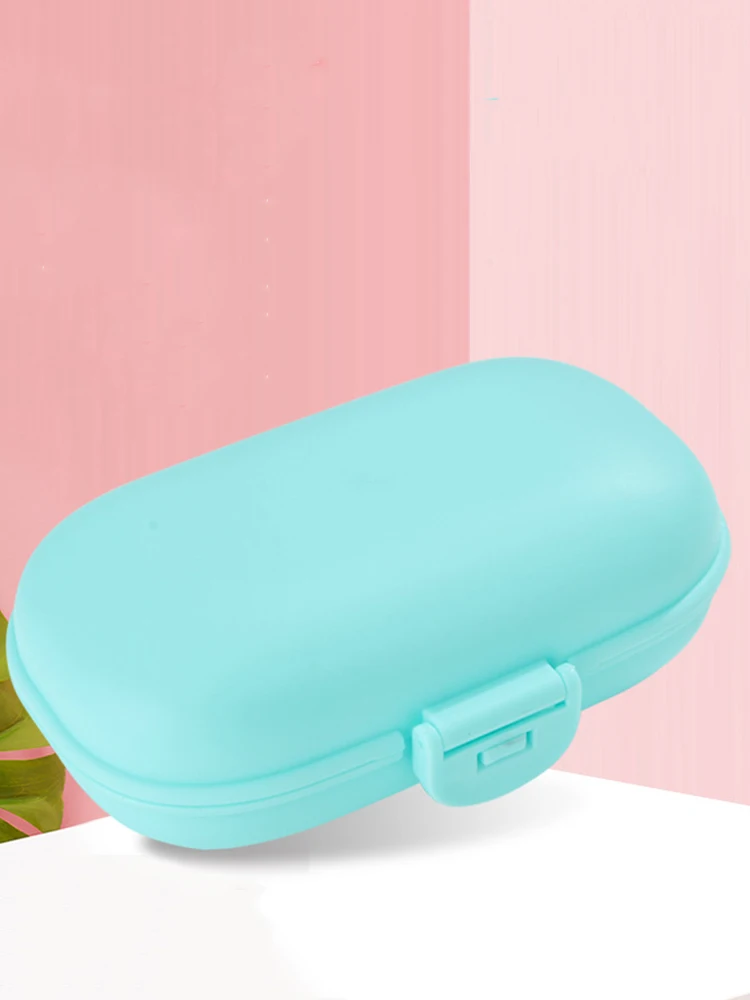 

New Fashion Plastic Soap Box Can Drain Water, Bathroom Accessories Set, Travel Portable Anti-skid Lock, Sealed Soap Storage Rack