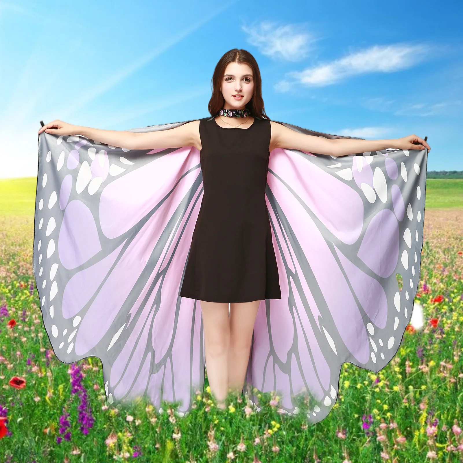 Маска на Хэллоуин Бабочка крыло искусственная кожа для взрослых женщин девочек