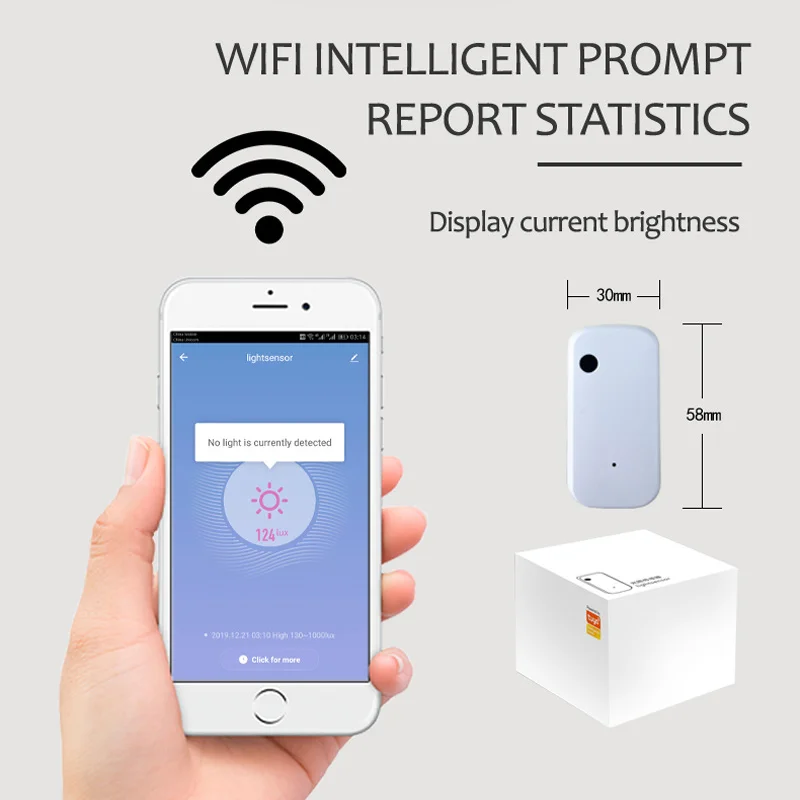 Автоматический светильник датчик WI FI ссылка интеллигентая (ый) операции яркость