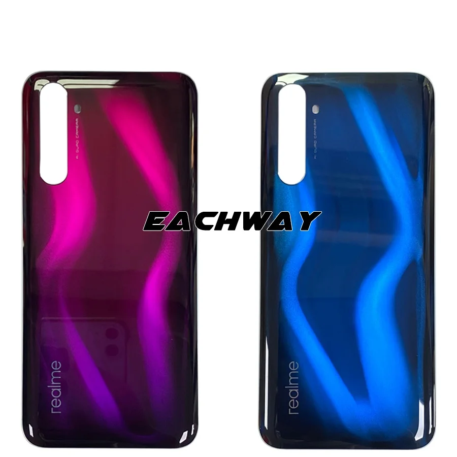 battery back cover for oppo realme 6 pro battery cover rear housing door glass case mobile phone replacement parts free global shipping