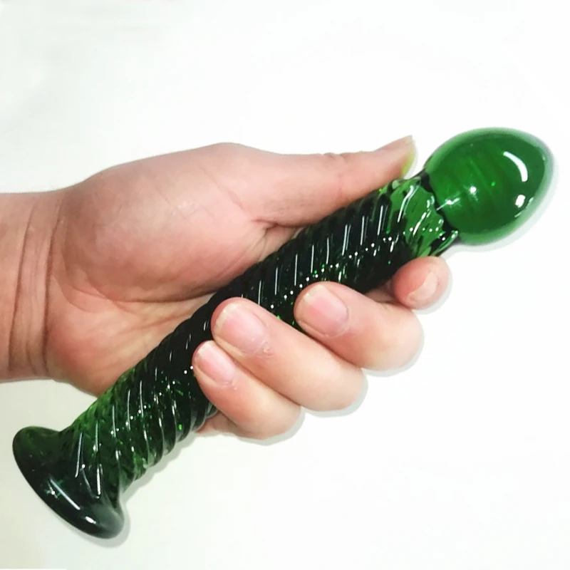 Анальный стеклянный фаллоимитатор интимные игрушки для женщин пенис