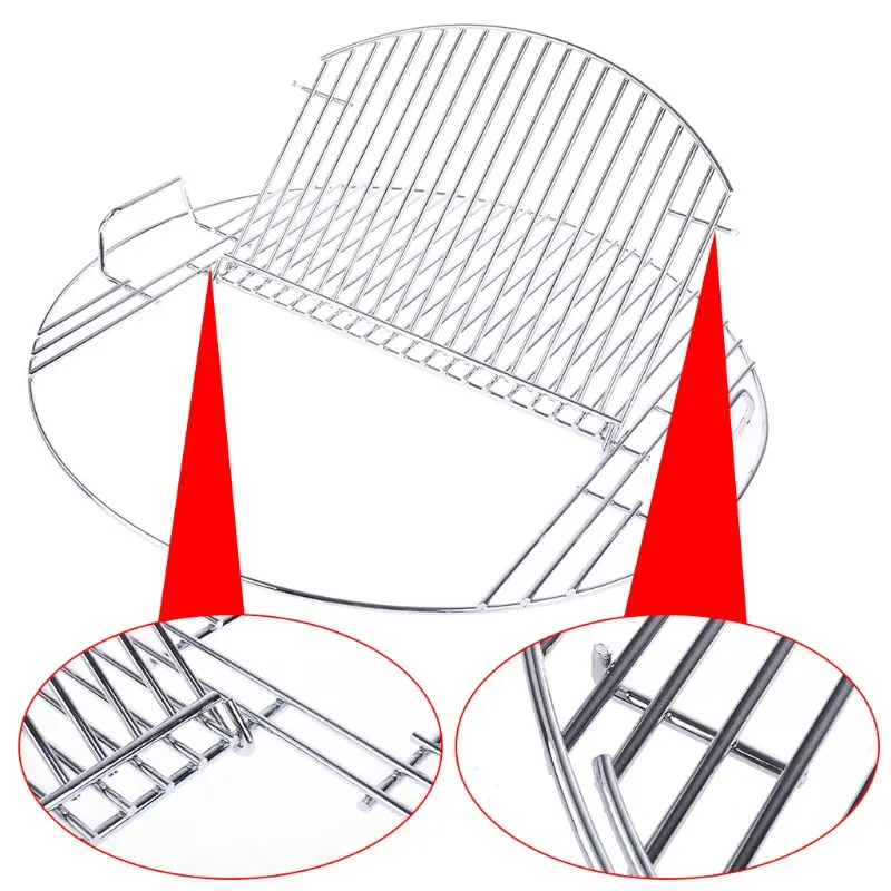 Новинка 2021 круглая антипригарная термостойкая сетка для барбекю из нержавеющей