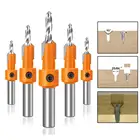 5 шт. 810 мм хвостовик для деревообработки расширяющееся отверстие сверло Зенковка фреза экстрактор болтов снос для деревообработки фреза
