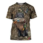 Камуфляжная летняя повседневная мужская футболка с 3D-принтом джунглей, забавная модная женская футболка для охоты и утки, уличная одежда в стиле Харадзюку