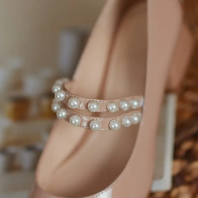 

ALLBITEFO high quality genuine leather thick heels party women shoes autumn/spring high heel shoes women heels shoes