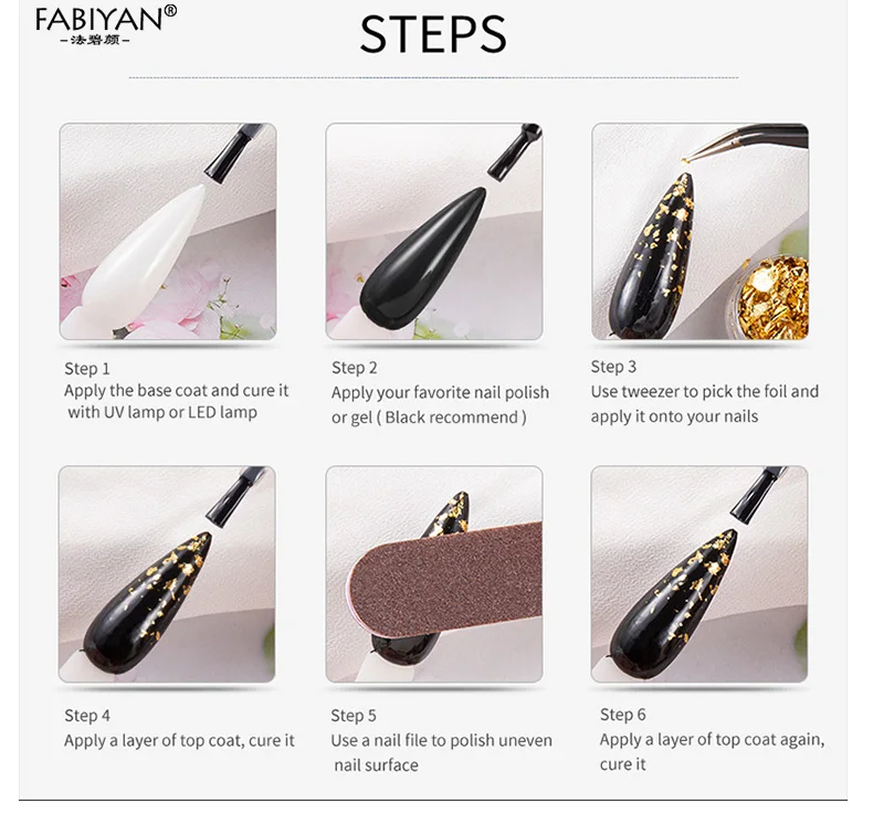 3/12 коробок золотые серебряные медные блестящие фольги для дизайна ногтей чипы