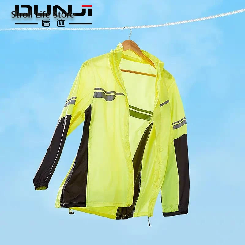 Водонепроницаемый костюм дождевик для женщин и мужчин мотоциклетный с разрезом