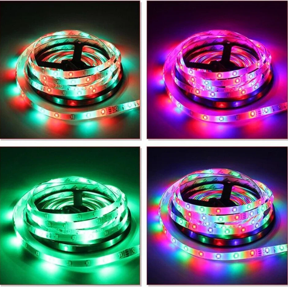 

Светодиодные ленты с инфракрасным управлением RGB SMD2835, подсветильник ка, лампа, диодсветильник ночник, фосветильник щение, новогоднее и Рожд...