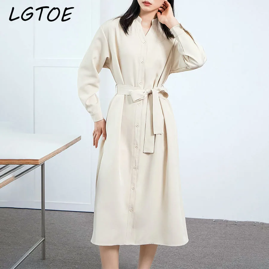 

Black Midi Dress Women Sashes Elegant Vestidos 2022 Spring, Fall Long Sleeve Casual Dresses Womens Female Korean Fashion Outfits