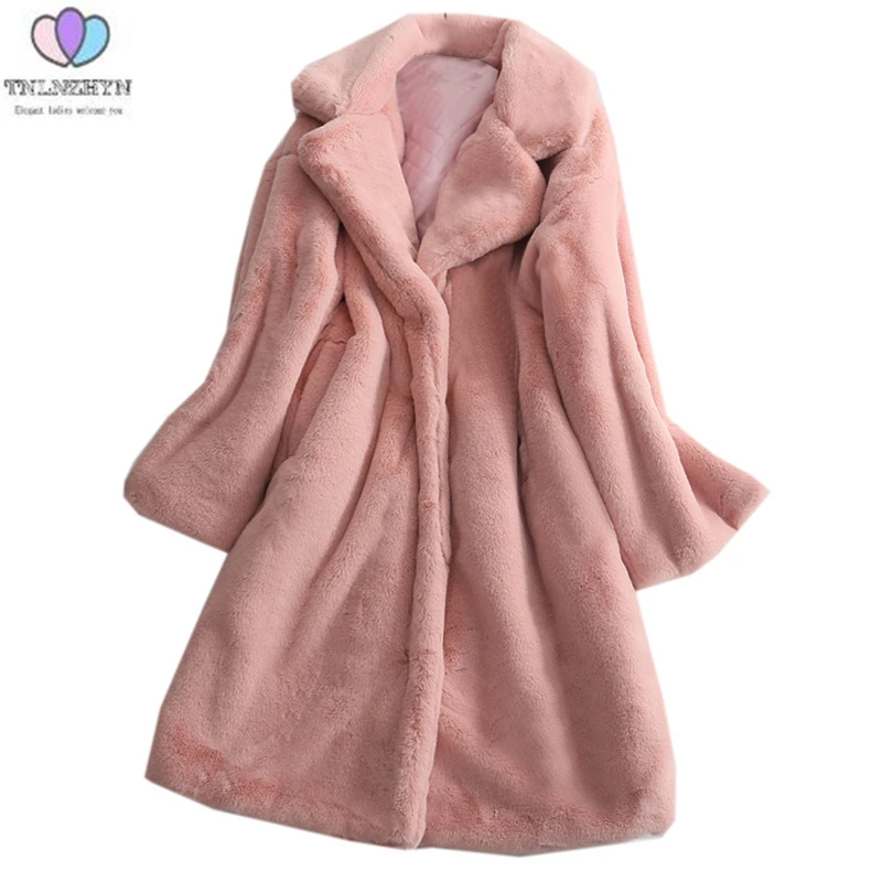 Пальто из искусственного меха кролика рекс для женщин 2019 новое зимнее плотное