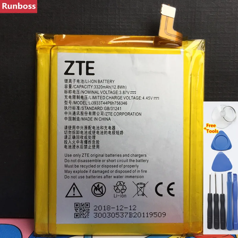 100% Новый оригинальный ZTE LI3931T44P8h756346 аккумулятор для телефона Axon 7 7S A2017 5 дюймов 3140