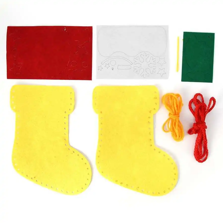 Декоративное украшение для рождественской елки желтое + оранжевое фиолетовое