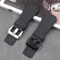 watch accessories bell 34x24mm silicone rubber strap rose br 01 br 03 pvd outdoor sports waterproof strap buckle