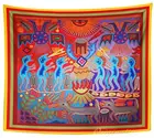 Voodoo Huichol, ритуал шамана, колдовство, медицина, Мексиканский Magik, домашний декор, гобелены