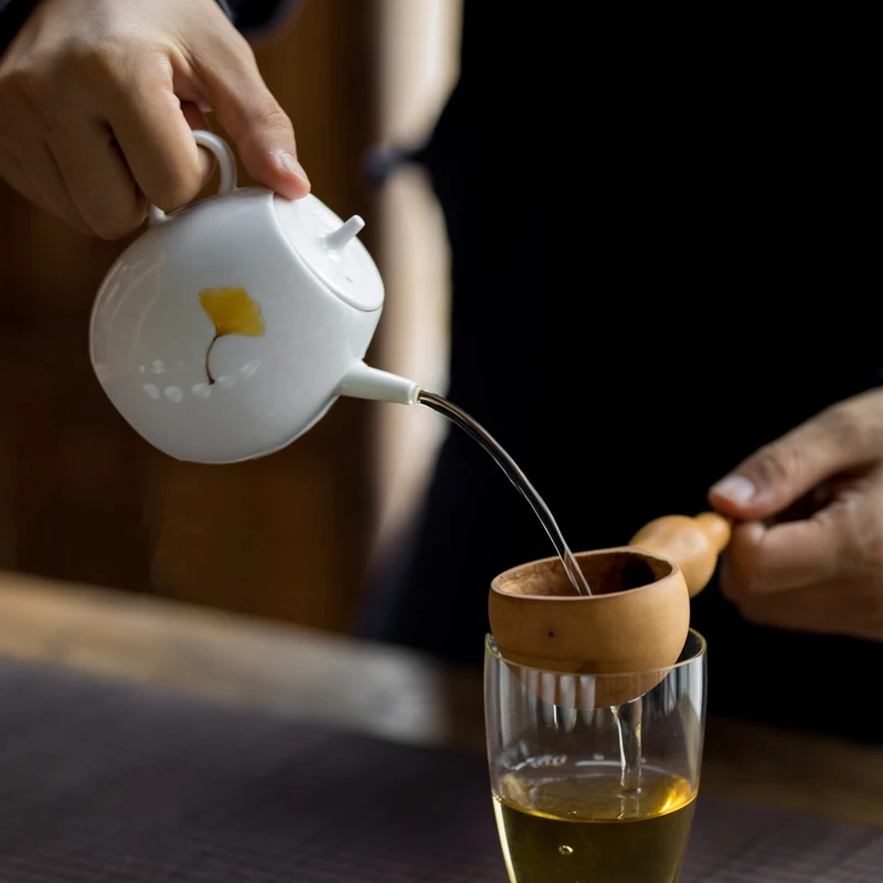 WIZAMONY чайный горшок с травой и деревянной глазурью 230 мл китайский сервиз