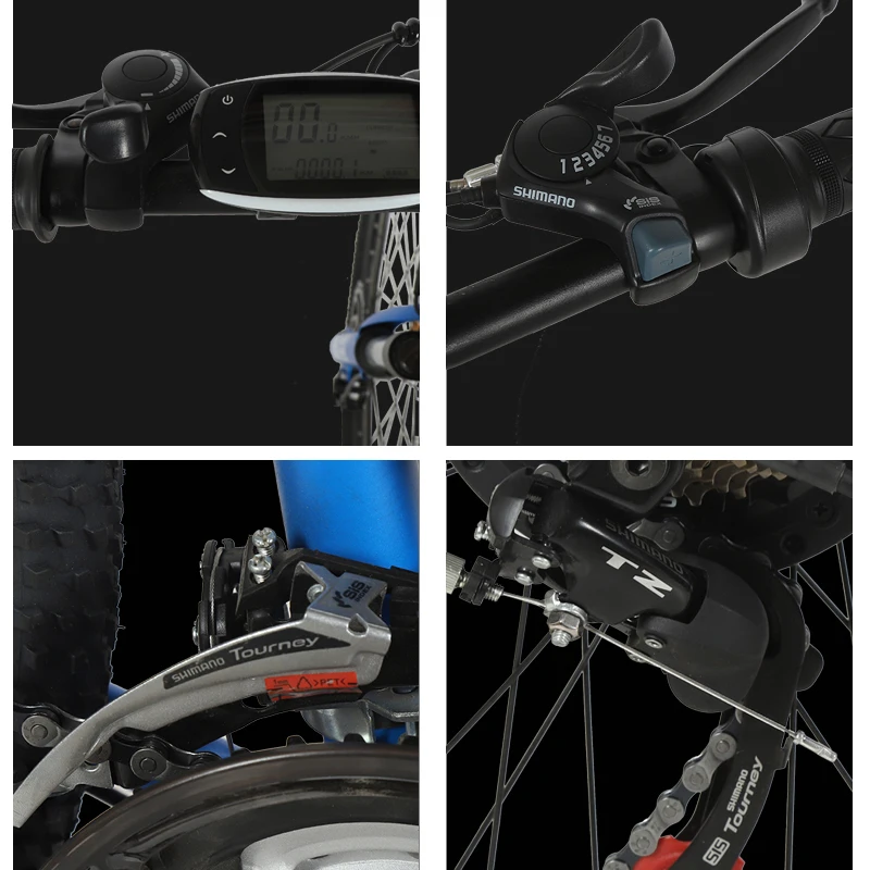 Verkauf Wolf Fang Elektrische Fahrrad Aluminium Legierung 21 Geschwindigkeit Fett Reifen Elektrische Fahrrad 48V 500w 13AH 29x 2,125 EBike Mountain Bikes Fett Bike